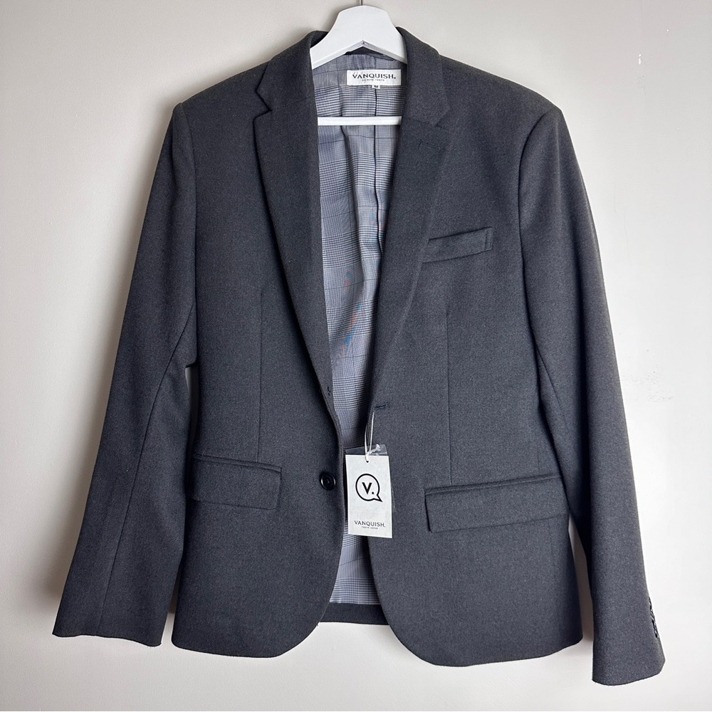 Men’s Vanquish Blazer Jacket - Medium - Grey *NWT*